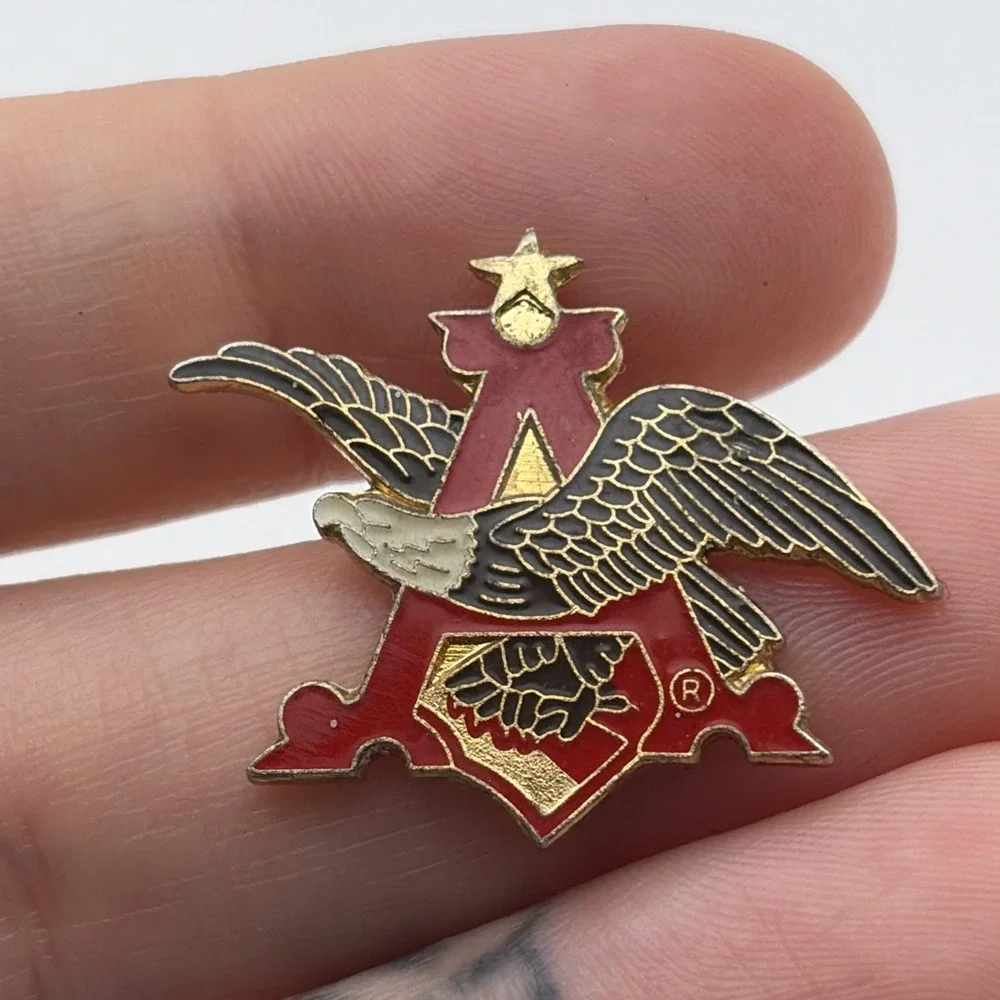 Anheuser Busch Beer Company Logo Bald Eagle Lapel Hat Pin